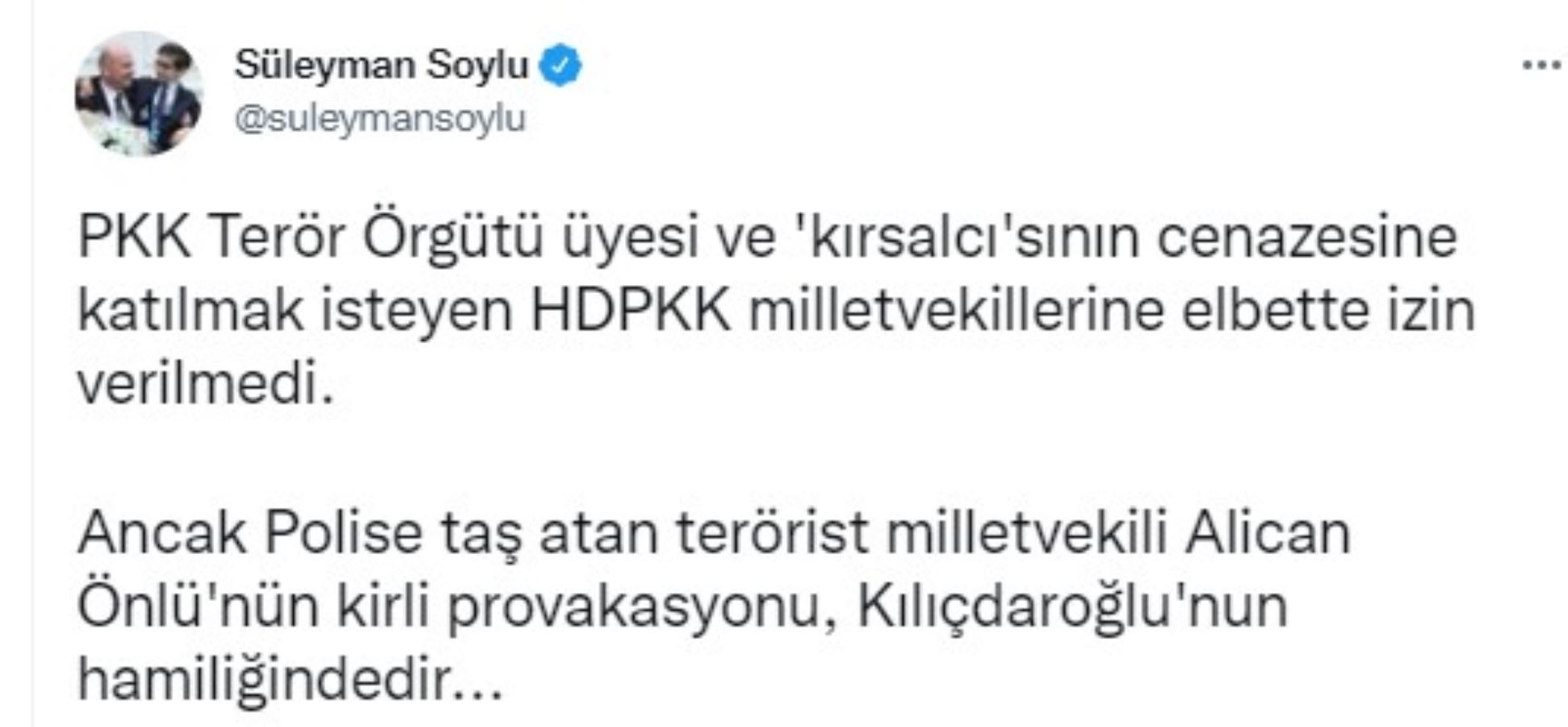 Süleyman Soylu, Kemal Kılıçdaroğlu'nu hedef aldı