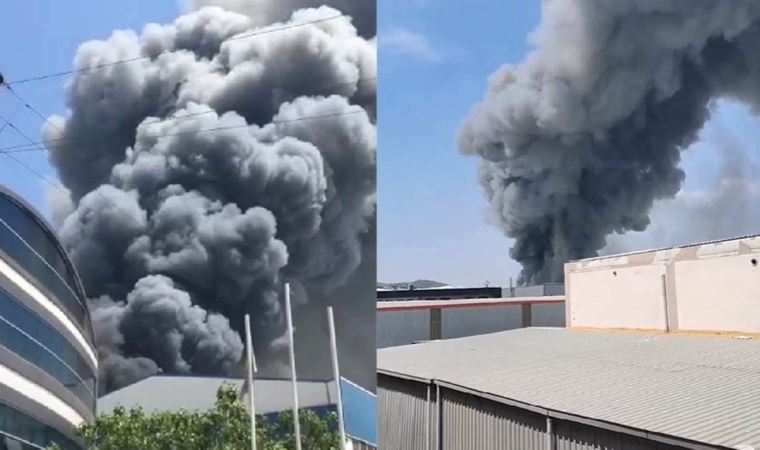 Bursa'da ısı yalıtım sistemleri fabrikasında yangın