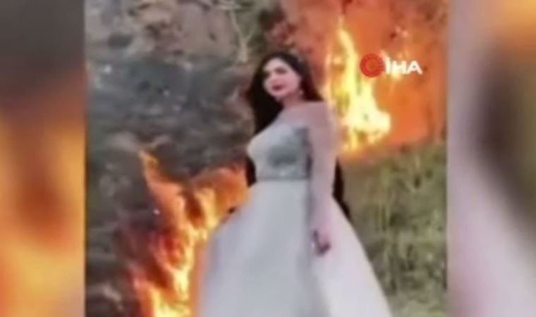 'TikTok videosu çekmek için orman yangını çıkardı'
