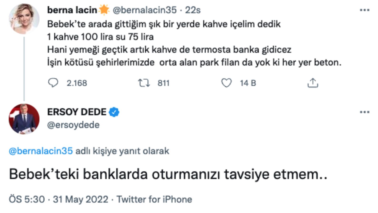 TRT sunucusu Ersoy Dede'den Berna Laçin’e tepki çeken 'Bebek' yanıtı
