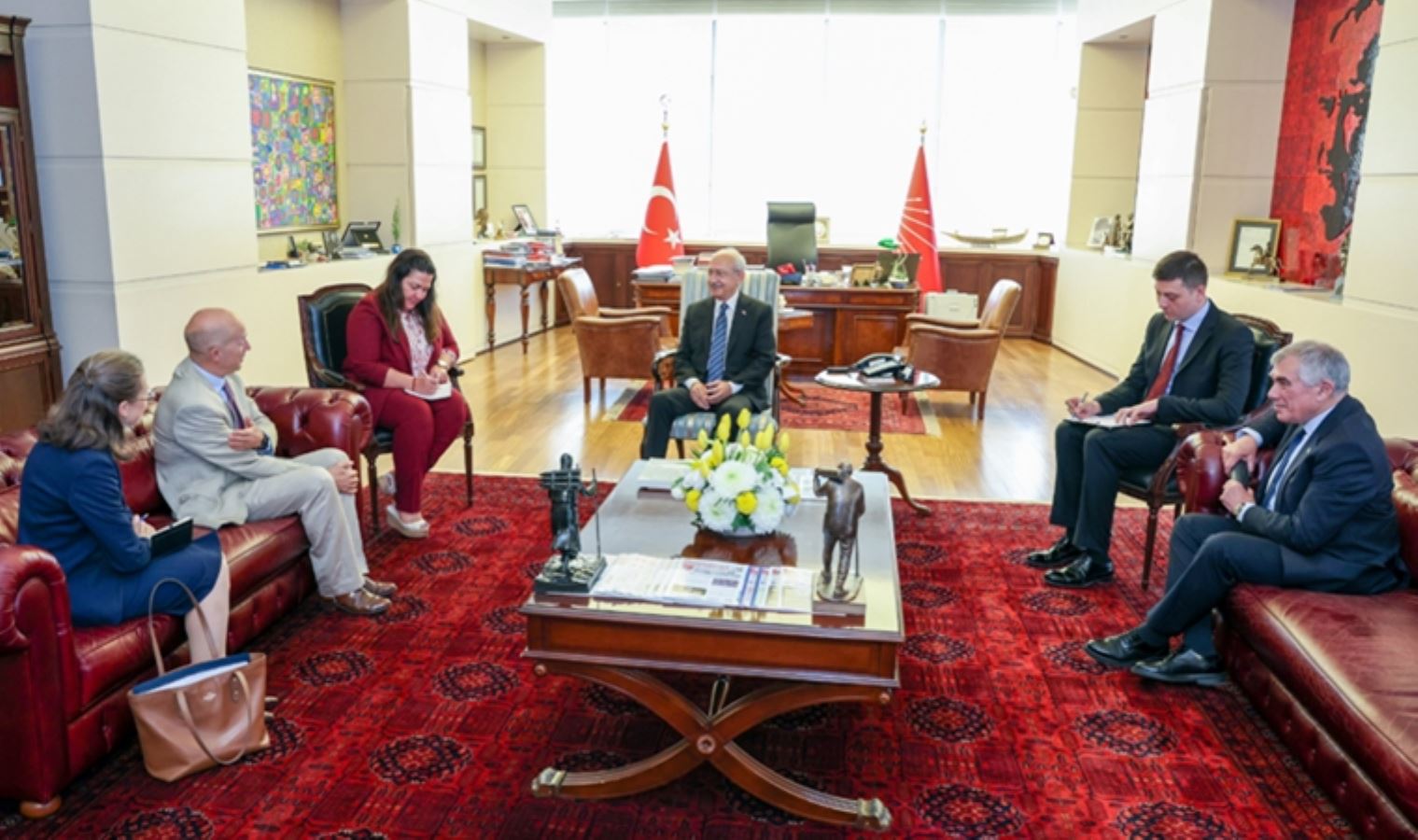 Kılıçdaroğlu, İngiltere'nin Ankara Büyükelçisi Chilcott'u kabul etti