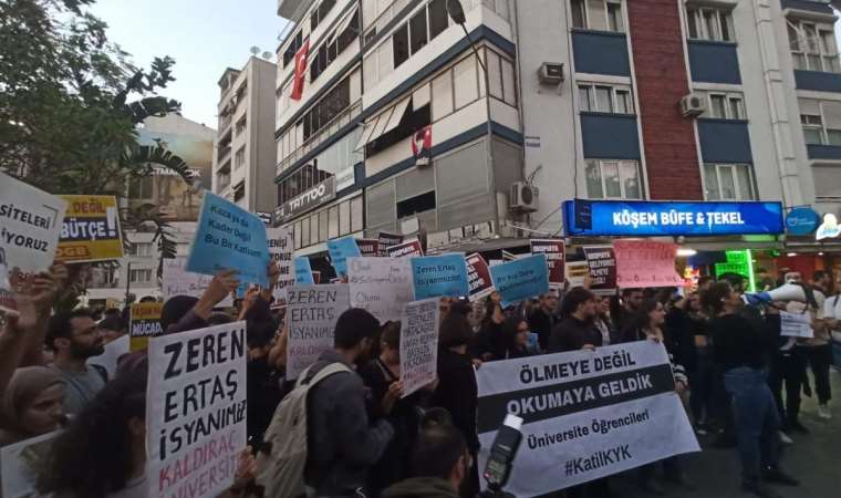 İzmirli öğrencilerden Zeren Ertaş protestosu