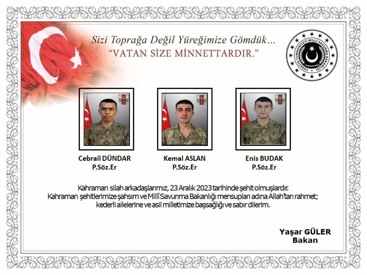 Yüreğimiz yanıyor! Pençe-Kilit Harekatı bölgesinde şehit olan 6 askerin kimliği belli oldu