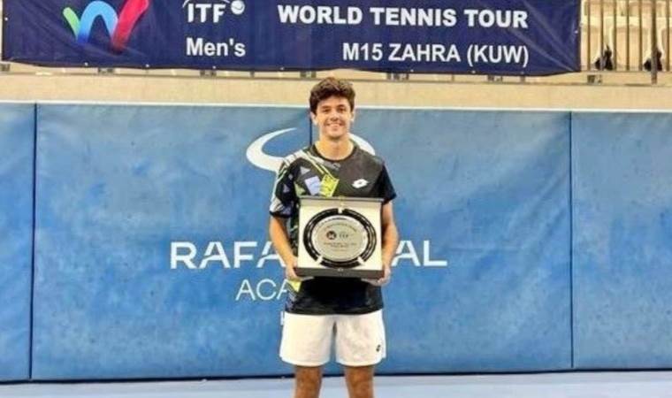 Milli tenisi Yank Erel Kuveyt'te ampiyon oldu!