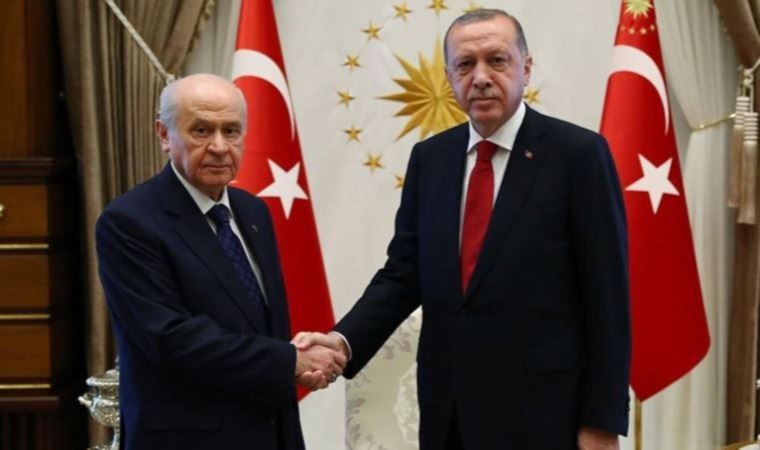 AKP'li Cumhurbaşkanı Recep Tayyip Erdoğan ile MHP lideri Devlet Bahçeli