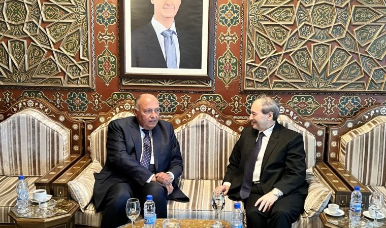 Mısır Dışişleri Bakanı Samih Şukri, Suriye'yi ziyaret etti