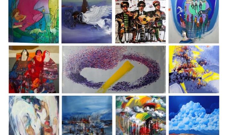 Türk sanatçıların yapıtları Paris'te sergileniyor