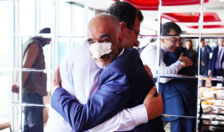 Ekrem İmamoğlu, Erzurum'daki taşlı saldırıda yaralanan yurttaşlarla buluştu!