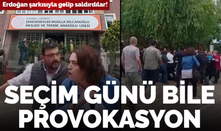 Seçim günü bile provokasyon AKP'li grup Bostancı'da sandık görevlilerine saldırdı