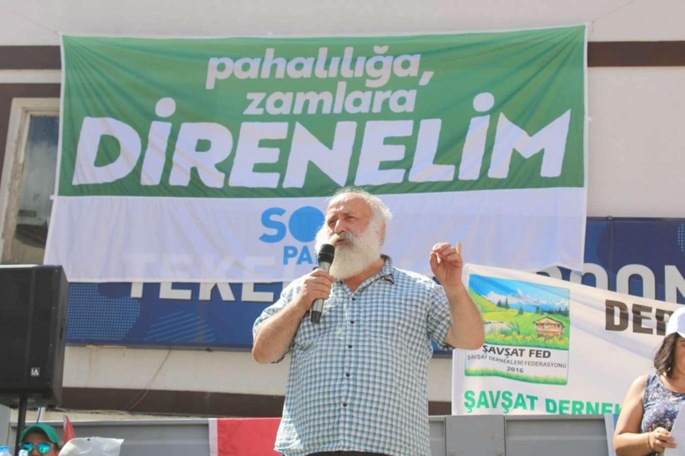 SOL Parti'den Artvin Şavşat'ta zamlara karşı miting - Resim : 1