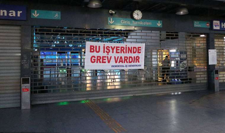 İzmir'de metro ve tramvay grevi sona erdi