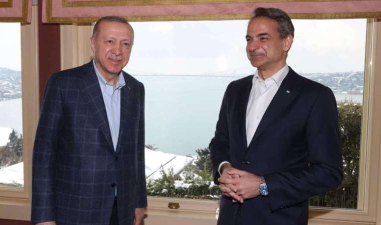 Erdoğan ile Miçotakis Türkevi'nde bir araya geldi