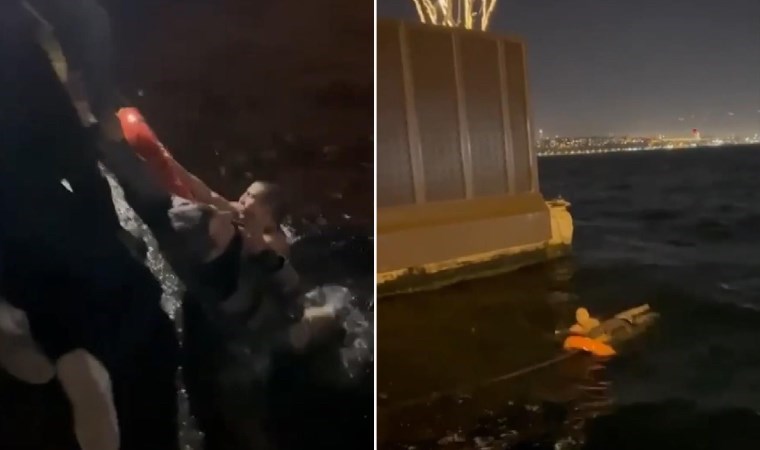 Beyoğlu'nda vapurdaki yolcu denize düştü!