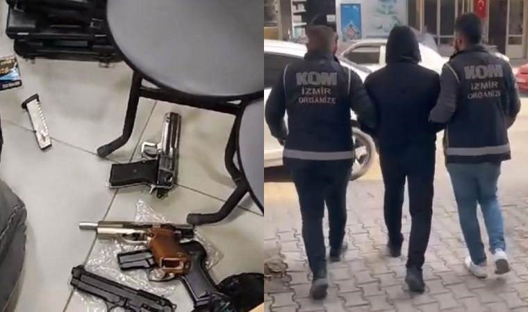 İzmir'de yasa dışı silah ticareti yapanlara operasyon: Gözaltılar var!