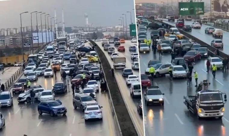 Ankara'da 26 araç birbirine girdi: Üç kişi yaralandı