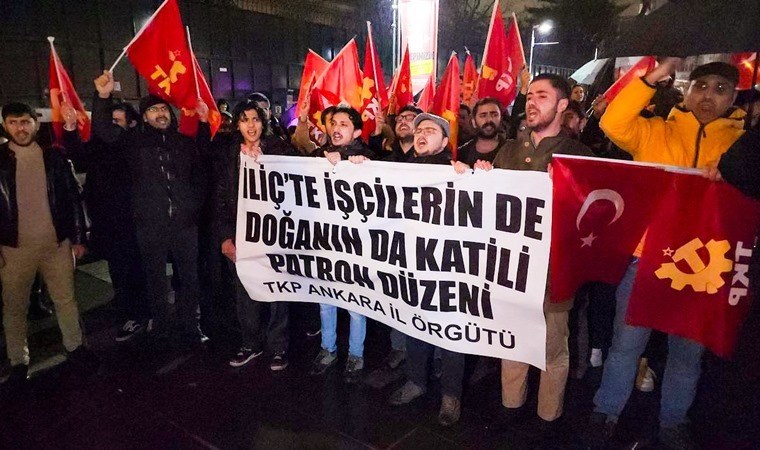 TKP’den ‘İliç’ protestosu: ‘Katil Anagold ülkemizden defol’
