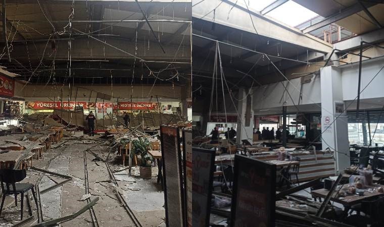 Ünlü zincir restoranın tavanı çöktü: Çok sayıda yaralı var!