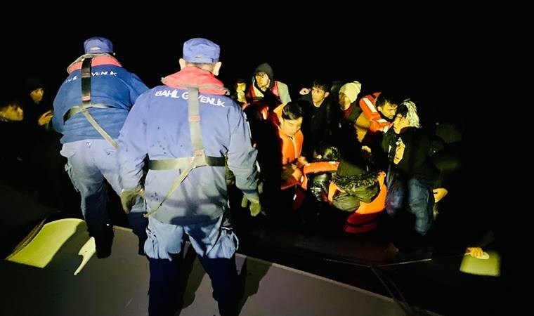 Fethiye açıklarında 37 kaçak göçmen yakalandı
