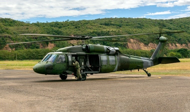 Kolombiya'da helikopter düştü: 4 polis öldü