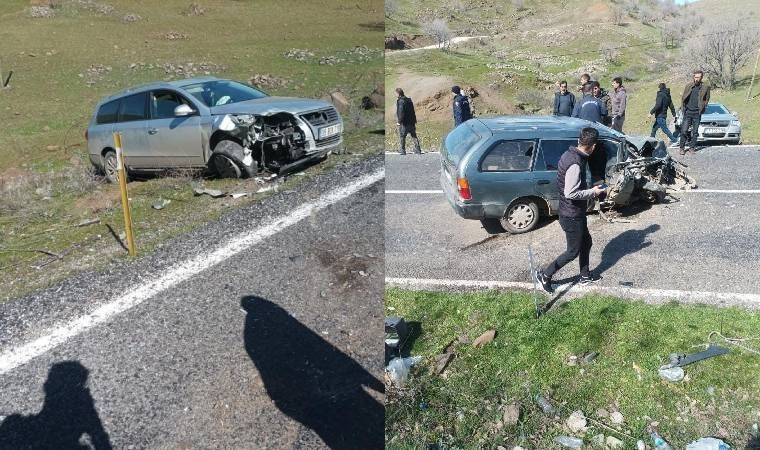 Diyarbakır’da feci kaza... İki otomobil kafa kafaya çarpıştı: Ölü ve yaralılar var!