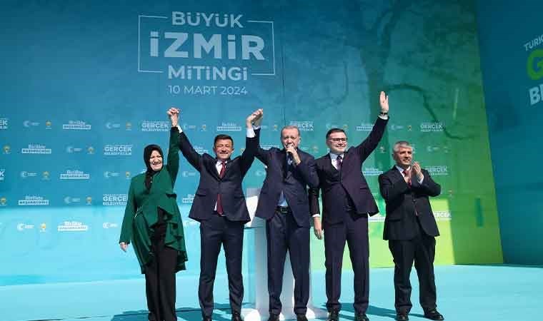 Erdoğan İzmir’de miting yaptı, İBB Başkanı İmamoğlu’na yüklendi: Aklı İstanbul’da