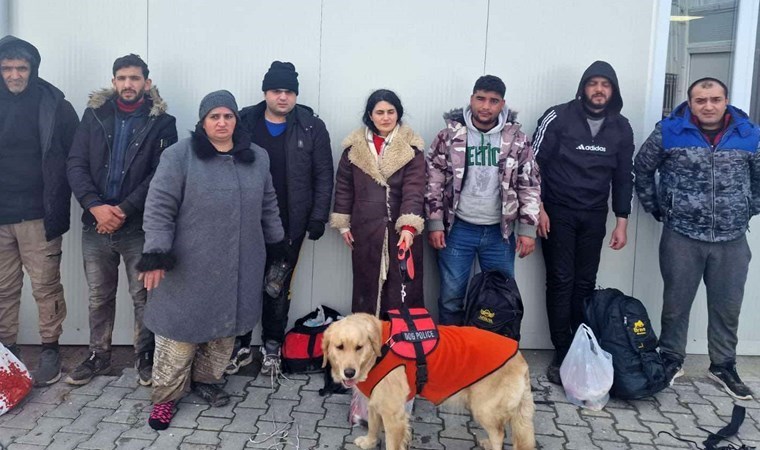 Yunanistan'a kaçarken rehber köpeği ile yakalandı
