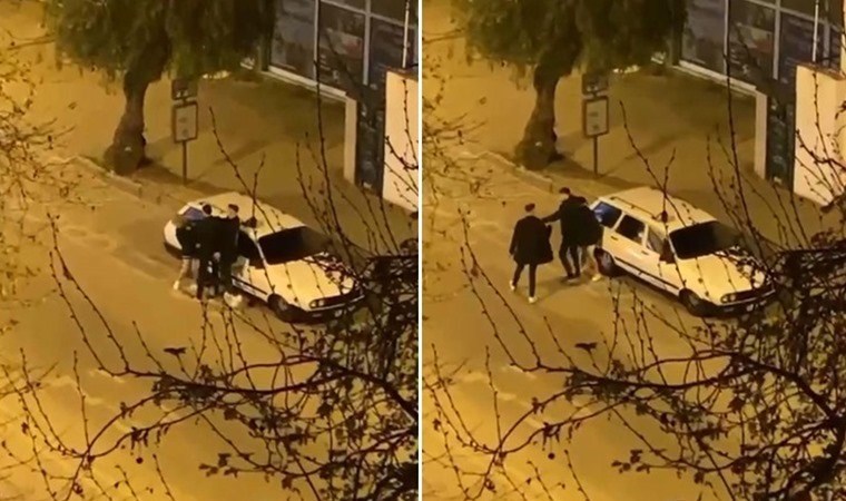 İzmir’de erkek şiddeti: Kadına sokak ortasında tekme ve yumruk attı