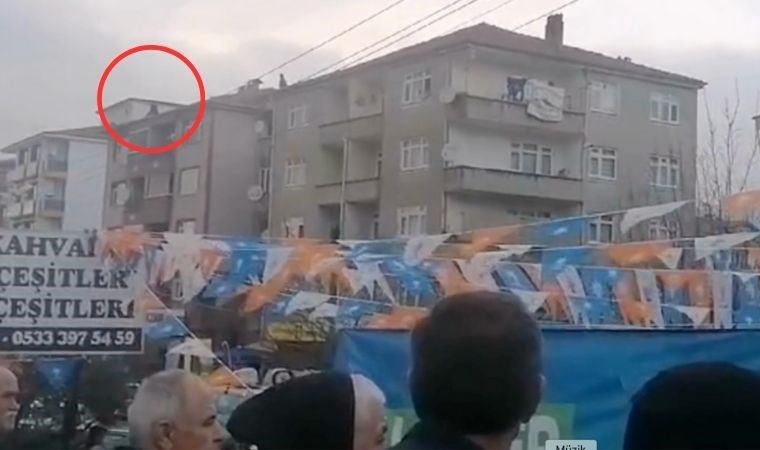 Zonguldak'ta inanılmaz görüntüler: Bir yanda AKP mitingi, diğer yanda intihar girişimi